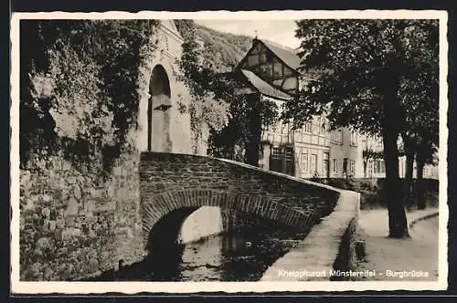 AK Bad Münstereifel, Partie an der Burgbrücke