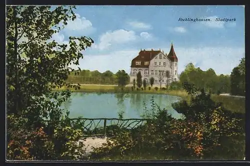 AK Recklinghausen, Blick in den Stadtpark