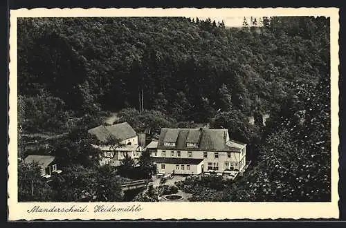 AK Manderscheid, Blick auf das Hotel Heidsmühle