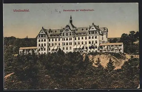 AK Waldbreitbach, Sanatorium im Wiedbachtal