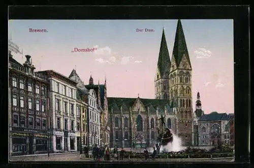 AK Bremen, Domshof und Der Dom