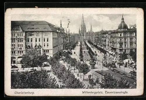 AK Berlin-Charlottenburg, Wittenbergplatz, Tauentzienstrasse