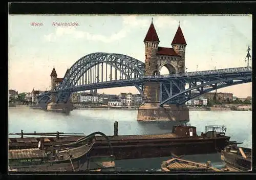 AK Bonn, Rheinbrücke
