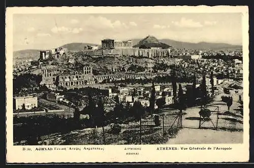 AK Athènes, Vue Gènèrale de l`Acropole