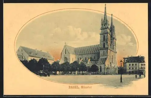 AK Basel, Blick zum Münster