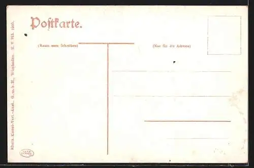AK Eisenach, Blick zum Burschenschaftsdenkmal
