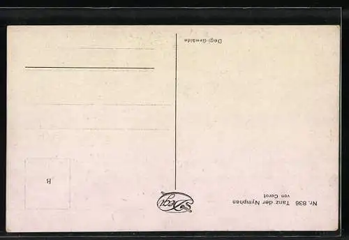 Ölgemälde-Imitations-AK Degi Nr. 836: Tanz der Nymphen