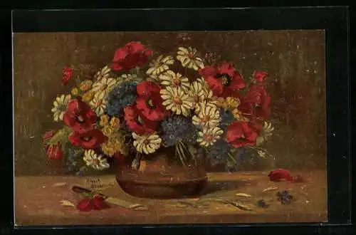 Künstler-AK Degi Nr. 1021, Wiesenstrauss