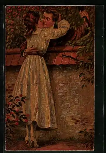 Ölgemälde-Imitations-AK Degi Nr. 1069: Nachbarskinder