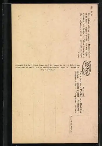 Ölgemälde-Imitations-AK Degi Nr. 1100: Künstlerin mit Tochter