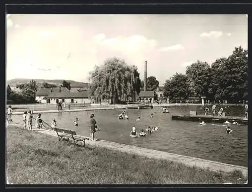 AK Eibau / Löbau, Sommerbad