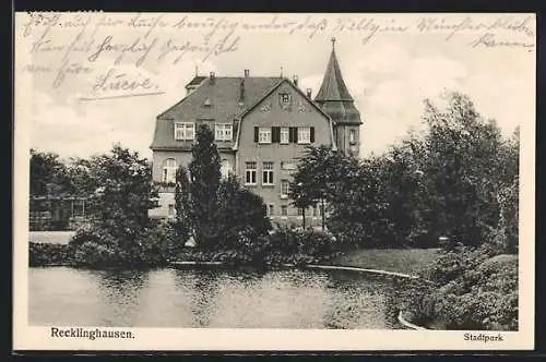 AK Recklinghausen, Partie im Stadtpark