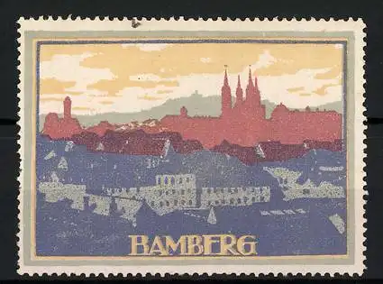 Reklamemarke Bamberg, Stadtpanorama