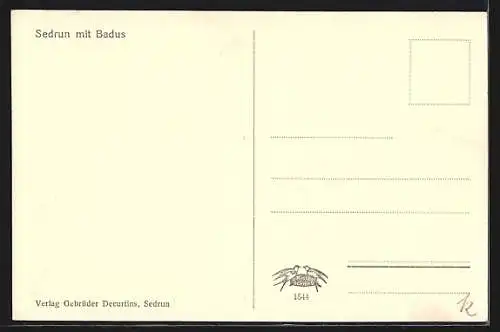 AK Sedrun, Totalansicht mit Badus