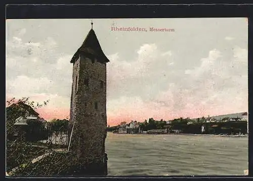 AK Rheinfelden, Ortspartie am Messerturm