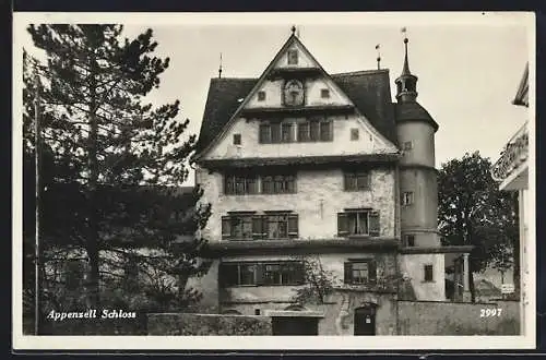 AK Appenzell, Blick zum Schloss