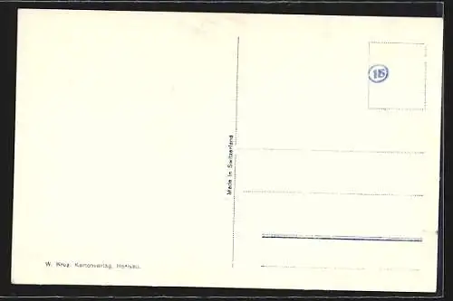 AK Herisau, Totalansicht mit dem verschneiten Ort