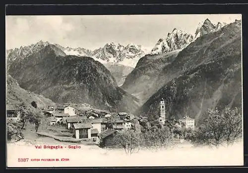 AK Bregaglia-Soglio, Ortsansicht von oben