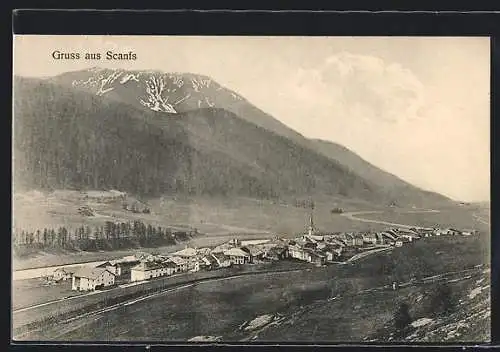 AK Scanfs, Totalansicht von einem Berg aus