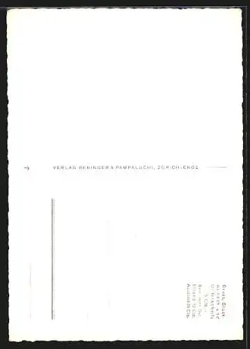 AK Zürich, Skulptur am Utoquai