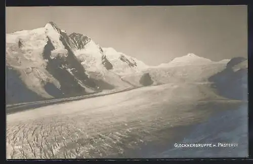 AK Glocknergruppe mit Gletscher Pasterze