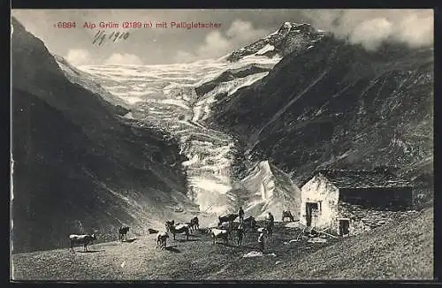 AK Alp-Grüm, Blick zum Palügletscher