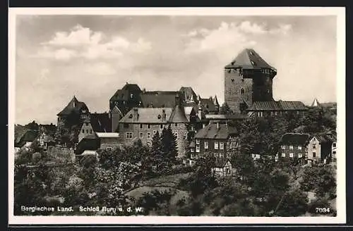 AK Burg a. d. Wupper, Schloss Burg im Bergischen Land