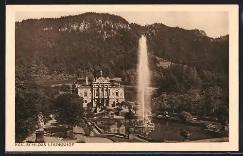 AK Ettal, Kgl. Schloss Linderhof