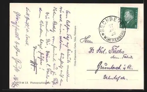 AK Rechberg, Blick zur Ruine Rechberg