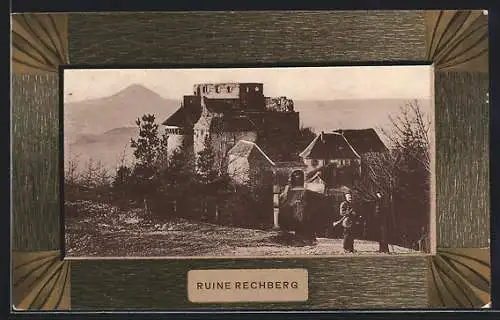 AK Rechberg, Blick zur Ruine Rechberg