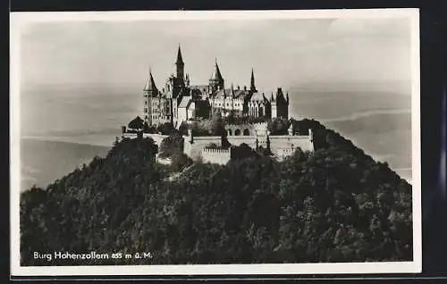 AK Blick auf die Burg Hohenzollern
