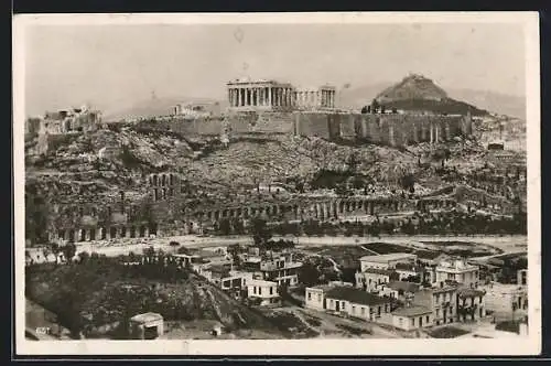 AK Athen, Akropolis mit Lykabettos