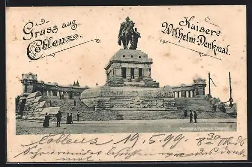 AK Coblenz, Kaiser Wilhelm-Denkmal