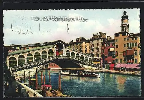 AK Venezia, Die Rialto Brücke