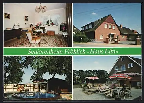 AK Wedemark /Abbensen, Seniorenheim Fröhlich Haus Elfa, Auf der Loge 4, Innenansicht, Terrasse