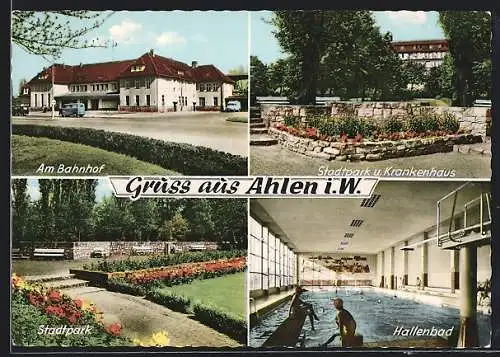 AK Ahlen i. W., Krankenhaus, Stadtpark, Hallenbad