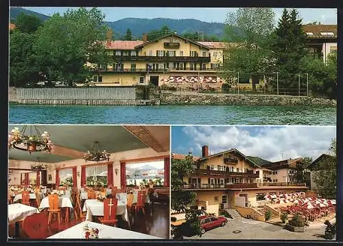 AK Tegernsee, Hotel Guggemos, Hauptstr. 23, Innenansicht, Terrasse