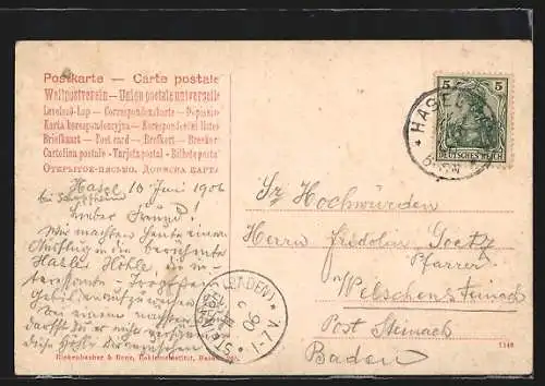 AK Hasel, Fürstengruft in der Erdmannshöhle, Gasthaus zur Erdmannshöhle