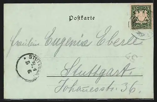 Mondschein-AK Nürnberg, Fleischbrücke