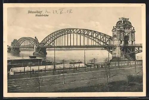 AK Düsseldorf, Rheinbrücke