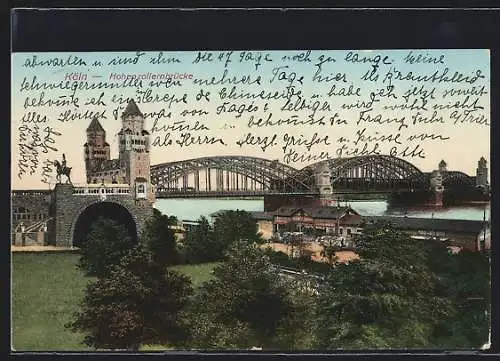 AK Köln, Hohenzollernbrücke