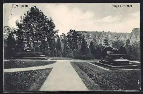 AK Essen /Ruhr, Krupp`s Friedhof