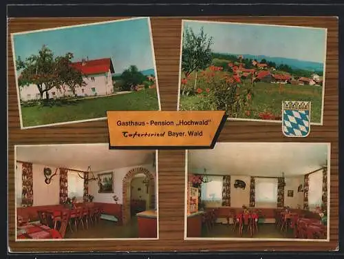 AK Tafertsried, Gasthaus-Pension Hochwald, Ortsansicht aus der Vogelschau