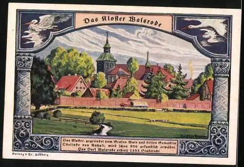 Notgeld Walsrode 1922, 1 Mark, Erholungsheim und Kloster