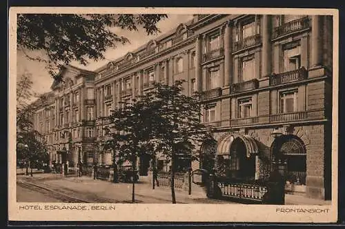 AK Berlin-Tiergarten, Hotel Esplanade, Bellevuestrasse