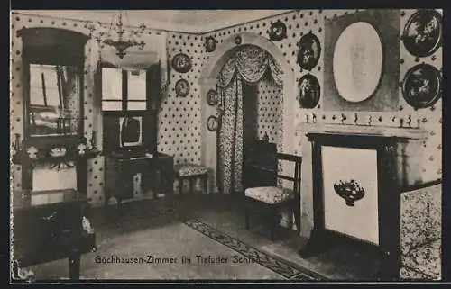 AK Weimar / Thür., Göchhausen-Zimmer im Tiefurter Schloss