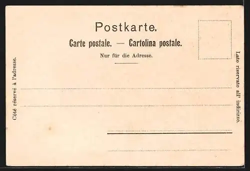 Künstler-AK Treib a. Vierwaldstättersee, Gebäude am See