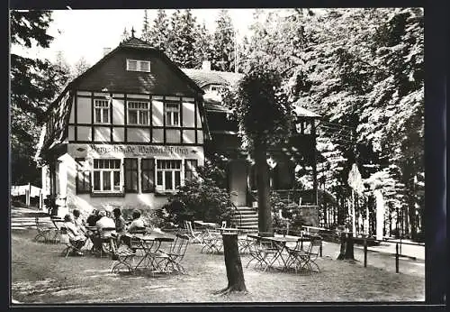 AK Neukirch / Lausitz, Gaststätte Waldschlösschen mit Gartenlokal