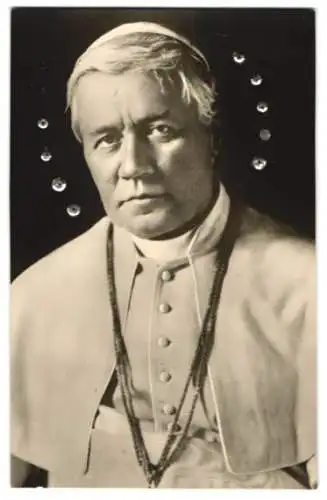 AK Papst Pius X. im weissen Gewand