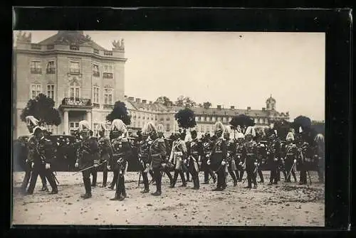 Foto-AK Die Beisetzung der Leiche des Grossherzogs Friedrich von Baden am 7. Okt. 1907, Ludwig III. von Bayern